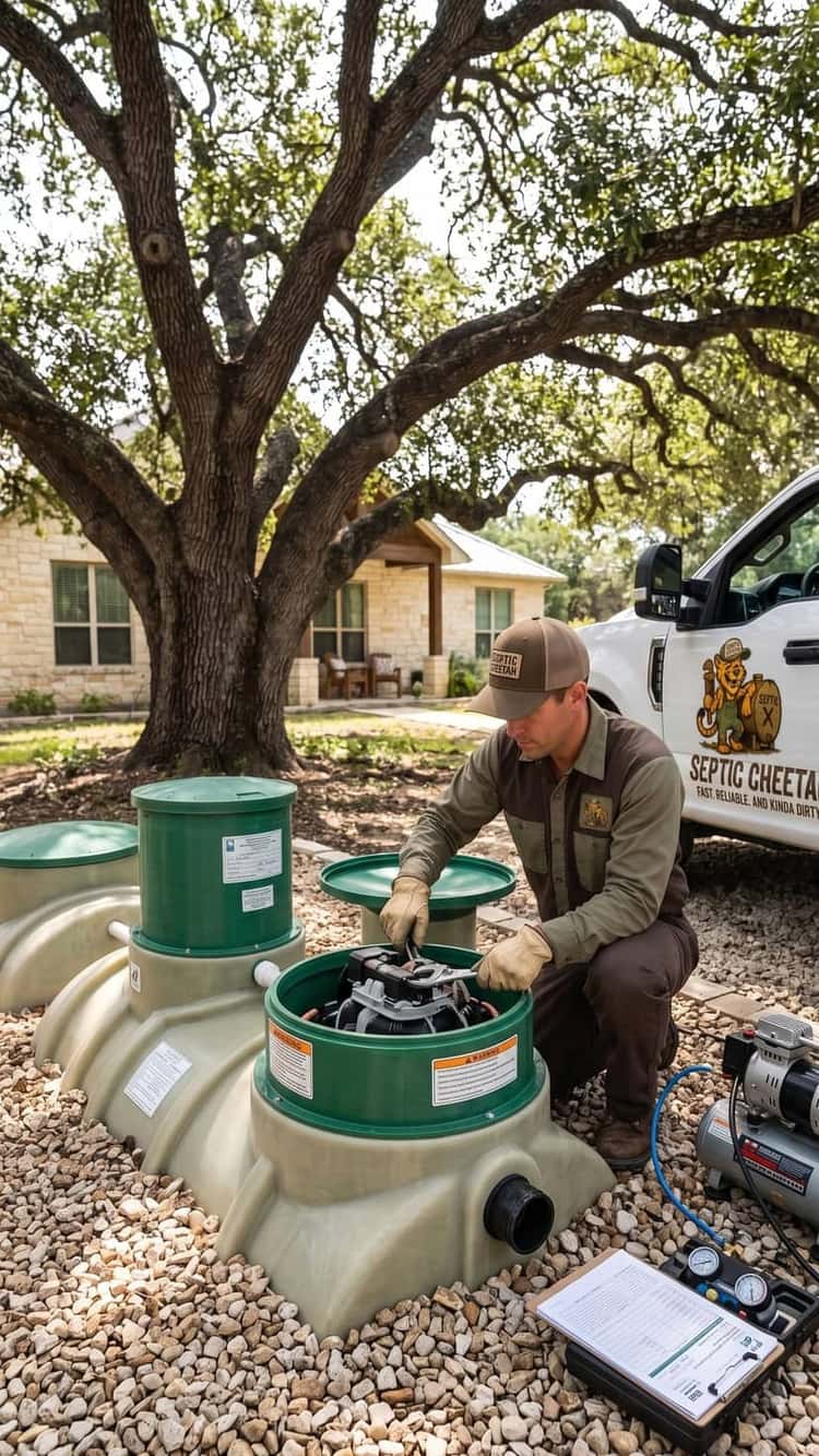 Aerobic OSSF system maintenance in Central Texas
