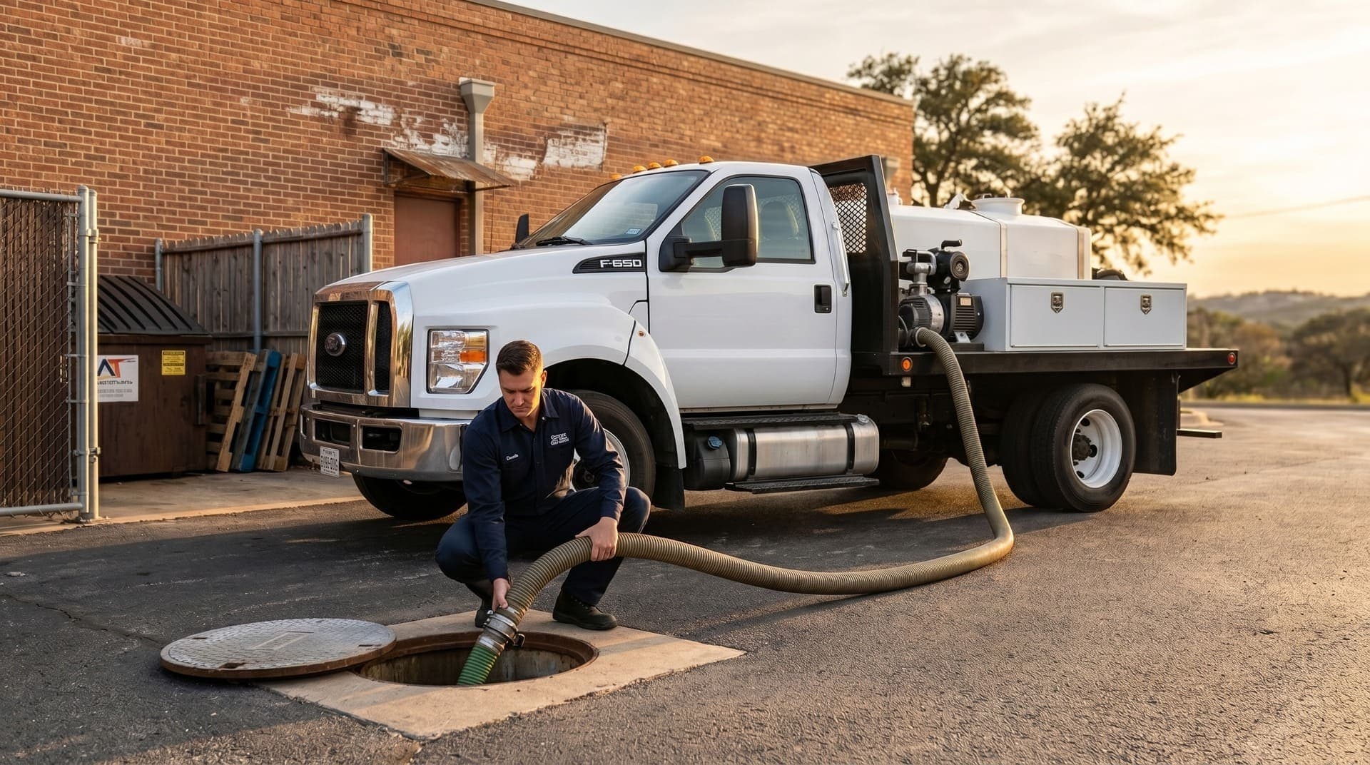 Commercial grease trap and waste management services