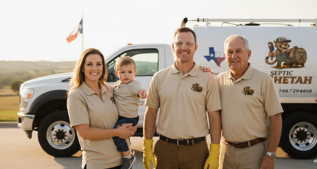 Family-owned septic business serving Central Texas