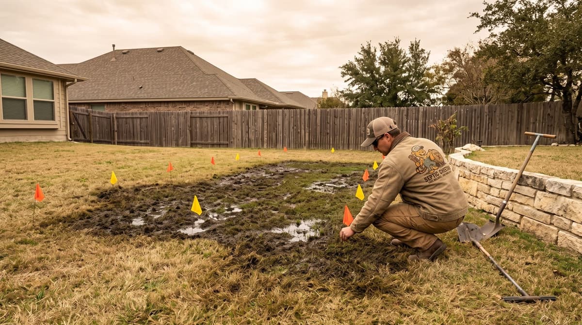 Drain field repair and restoration in Central Texas